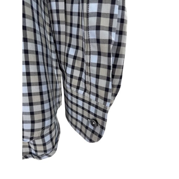 Ermenegildo‎ Zegna Mens Button-Down Checkered Dress Shirt Plaid Pattern Size XL - Picture 3 of 10